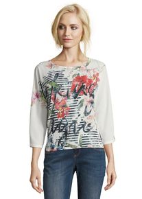 BETTY & CO Betty & Co, Damen Blusenshirt, Mischfarben / Wei&szlig;