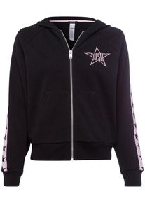 Diesel, Damen Sweatjacke 'Nerissa', Altrosa / Schwarz