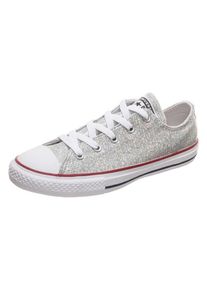 Converse, M&auml;dchen Sneaker 'Chuck Taylor All Star Sparkle OX', Silber / Wei&szlig;