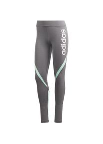 adidas Performance, Damen Tights 'Linear', Türkis / Grau / Weiß
