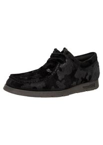 Sioux, Damen Mokassin 'Grash', Schwarz / Silber