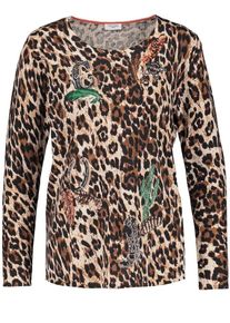 Gerry Weber, Damen Pullover, Beige / Braun / Schwarz