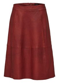 Selected Femme, Damen Lederrock, Dunkelrot