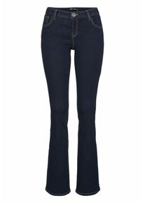 Arizona, Damen Bootcut-Jeans, Dunkelblau