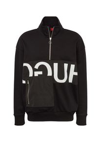 Hugo, Herren Sweatshirt 'Darrius 10100205 01', Schwarz / Weiß