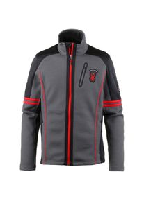 Spyder, Herren Funktionsjacke 'Wengen', Grau / Rot / Schwarz