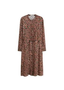 Violeta by Mango, Damen Kleid 'Mancha-i', Braun / Grün / Hellgrün / Schwarz