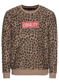 Only & Sons Only & Sons, Herren Sweatshirt 'onsWALLIE CREW NECK SWEAT', Braun / Rot