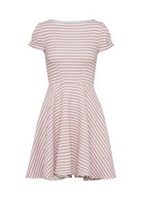 Closet London, Damen Kleid, Rosa / Weiß