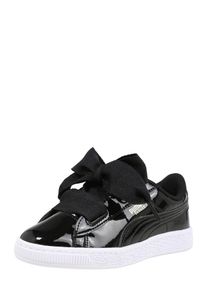 Puma, M&auml;dchen Sneaker 'Basket Heart Patent PS', Schwarz