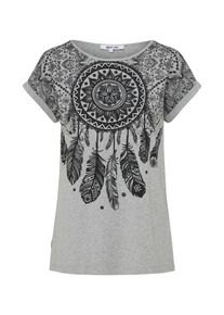 ABOUT YOU, Damen T-Shirt 'Fabienne', Graumeliert