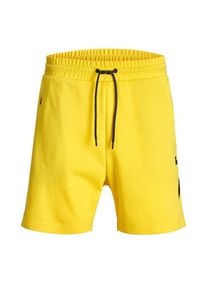 Jack & Jones JACK & JONES, Herren Sweatshorts, Limone / Schwarz
