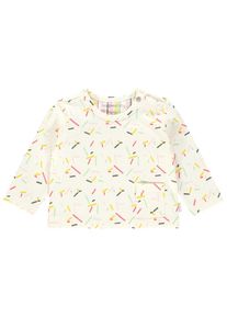 Noppies, M&auml;dchen Langarmshirt 'Palatine', Creme / Gelb / Pink / Schwarz