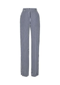 Hugo, Damen Hose 'Hatessi', Navy / Weiß