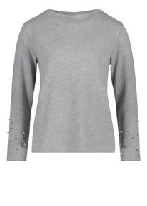 BETTY & CO Betty & Co, Damen Pullover, Grau / Dunkelgrau / Wei&szlig;