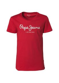 Pepe Jeans, T-Shirt 'Art', Hellgrau / Rot