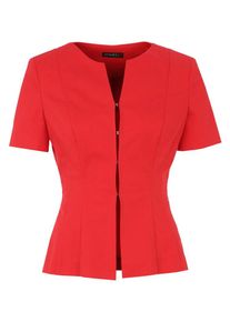 Apart, Damen Blazer mit Haken, &Ouml;sen und Schulterpolstern, Rot
