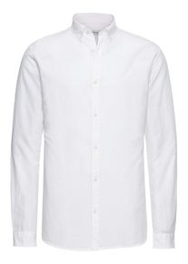 Jack & Jones JACK & JONES, Herren Hemd 'JPRSUMMER SHIRT L/S BUTTON DOWN STS', Weiß