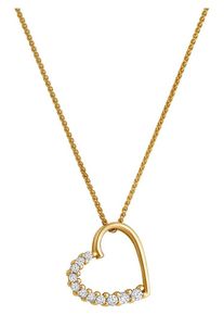 Christ, Damen Kette '84971189', Gold / Wei&szlig;