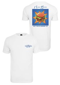 Mister Tee, Herren Tee 'Tokyo Burger', Blau / Mischfarben / Wei&szlig;