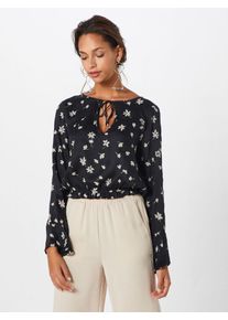 Amuse Society, Damen Bluse 'Flirty Eyes Woven', Creme / Schwarz