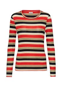 Noisy may, Damen Pullover, Gelb / Rot / Schwarz