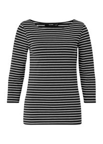 Hallhuber, Damen Shirt, Schwarz / Wei&szlig;
