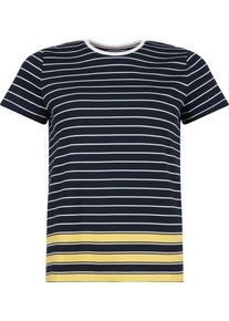 Tommy Hilfiger, Damen T-Shirt, Nachtblau / Gelb / Wei&szlig;