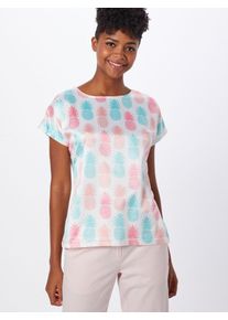 Zwillingsherz, Damen Bluse, Mischfarben / Weiß