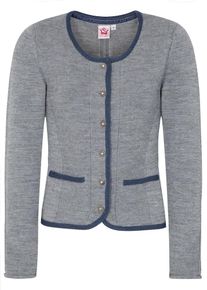 Spieth & Wensky SPIETH & WENSKY, Damen Strickjacke 'Kletine', Marine / Silbergrau
