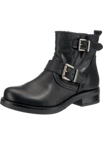 Bullboxer, Damen Bikerboots mit Schnalle, Schwarz
