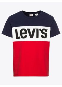 Levi's LEVI'S, Herren T-Shirt 'COLORBLOCKTEE', Blau / Rot / Weiß