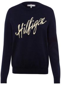 Tommy Hilfiger, Damen Pullover 'Kandace', Beige / Nachtblau