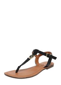Tom Tailor, Damen Sandale, Schwarz