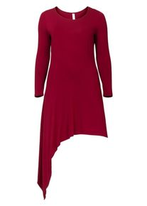 SheeGOTit, Damen Jerseykleid mit asymmetrischem Schnitt, Bordeaux