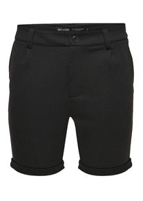 Only & Sons Only & Sons, Herren Chinoshorts, Schwarz