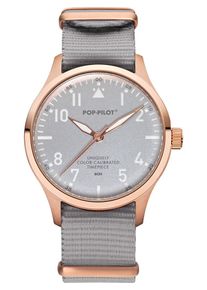 POP PILOT, Damen Uhr, Rosegold / Silbergrau