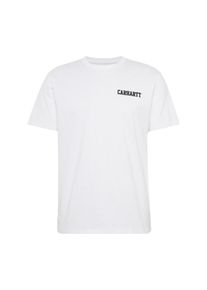 Carhartt Work In Progress Carhartt WIP, Herren T-Shirt 'S/S College Script T-Shirt', Weiß