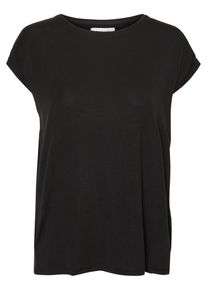 V&eacute;ro Moda VERO MODA, Damen T-Shirt 'AVA PLAIN', Schwarz