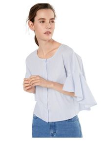 Drykorn, Damen Bluse 'MORY', Blau / Weiß
