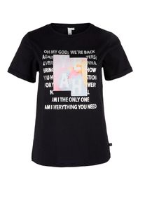 Q/S Designed By, Damen Shirt, Schwarz