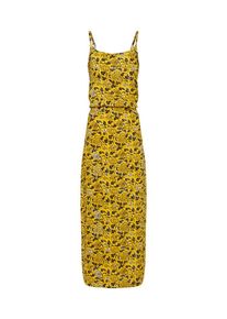 Noisy may, Damen Maxikleid 'NMMAGICVISCOSE STRAP ANKLE DRESS', Senf