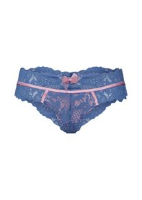 Hunkemöller Hunkemöller, Damen Unterhose 'Natalie Brazilian Short', Blau / Altrosa