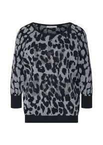 monari, Damen Pullover, Grau / Schwarz