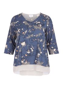 ZIZZI, Damen Bluse, Blau