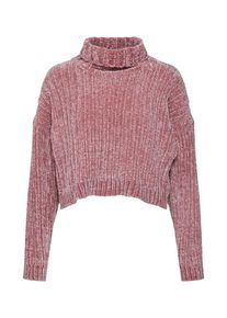 New Look, Damen Pullover '12.01 WW OP: RIB CHENILLE MTJ ROLL JUMPER P155', Ros&eacute;