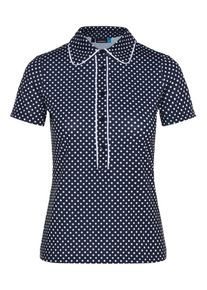 J. Lindeberg J.Lindeberg, Damen Poloshirt 'W Flor', Navy / Wei&szlig;