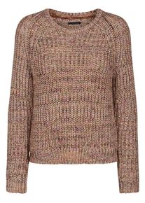 Desires, Damen Pullover 'Tuka 2', Braun / Hellbraun / Rot
