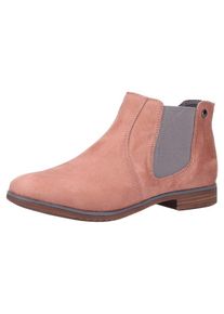 s.Oliver RED LABEL, Damen Stiefelette 'Chelsea Stiefelette', Grau / Altrosa