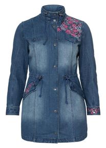 Joe Browns, Damen Jeansparka mit Stickerei, Blue Denim